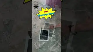 Destroying an old iPad with a hammer - Tech Demolition