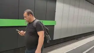 На станции метро Раменки уже наступило лето и по всей платформе и вестибюлям зеленеют дубы 