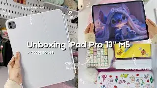 New iPad Pro M5 2025 Space Black ✨Unboxing + Accessories + MOFT +Yunzii C75 & Customization