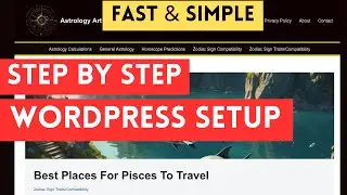 Quick-Start Guide: WordPress Site Setup 2024