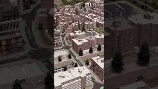 Mid Density Apartments In Cities Skylines 🏢 #Shorts