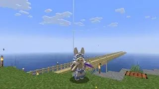 building an improved wooden bridge in minecraft.