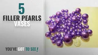 Top 10 Filler Pearls Vases [2018 ]: 80 Jumbo & Assorted Sizes ALL PURPLE Pearls Vase Fillers Value