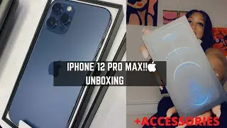 iPhone 12 Pro Max Unboxing + Accessories + Set up