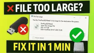 File Too Large for USB? FIX in Under 1 Minute!