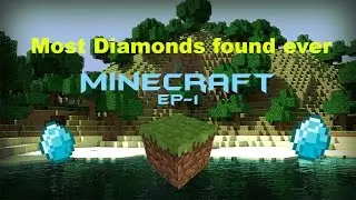 Most Diamonds Found in a Cave Unbelievable || Minecraft #1