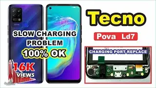 Tecno Pova Ld7 Slow Chargeing Problem charging port replace