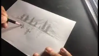 Beautiful NATURE Scenery Drawing for Beginners