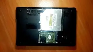 Как снять, поменять CD привод на ноутбуке Compaq Presario CQ56