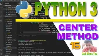 center method in python in Hindi | center method