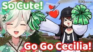 Cheerleader Sora is TOO CUTE for Cecilia to Handle! (Hololive)