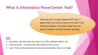 Overview on Informatica powercenter || Informatica ETL tool