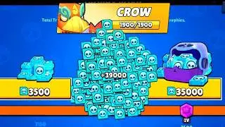 MOON GUARDIAN CROW AWESOME!!!! LEGENDARY BEST NEW GIFTS🎁 10,000 TROPHY ROAD🔥BRAWL STARS UPDATE!!