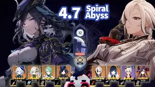 Spiral Abyss 4.7 - Clorinde C0 Hyperbloom & Arlecchinno C0 Vaporize -   Genshin Impact