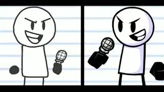 mix fnf sketchy vs sketchy remastered ( line art )