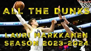 All the Dunks by Lauri Markkanen in Season 2023-2024