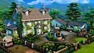 6 Sim Family Farmhouse 🐄 || The Sims 4 Speed Build