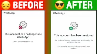Fix this account can no longer use whatsapp New 2025 | Whatsapp Banned My Number