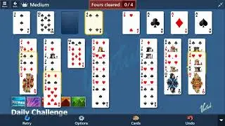 Microsoft Solitaire Collection - FreeCell [Medium] | Daily Challenge August 8th 2021