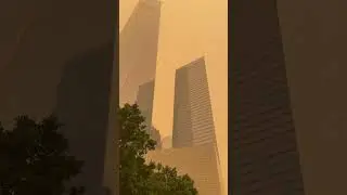 NY orange from Canada fires