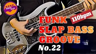 Funk Slap Bass Groove22-110bpm 4bars in E “ Triplets fill ”