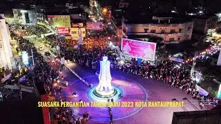 Suasana Tahun Baru Di Simpang Enam Rantauprapat