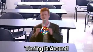 Rick Astley Tries to Solve a Rubik's Cube