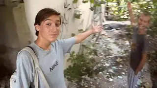Stalk in an abandoned kindergarten