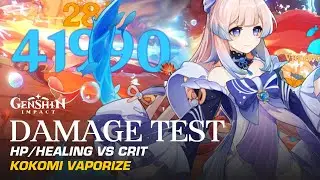 Damage Test: Kokomi HP/Healing vs Critical Build | Genshin Impact