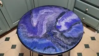 Purple Epoxy Dirty Pour S Pattern