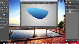 How to create a simple gradient shape in Gimp