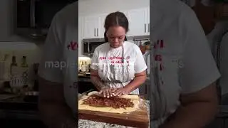 I could out bake the Amish 🤌🏼 I made these maple bacon cinnamon rolls as a surprise treat for my