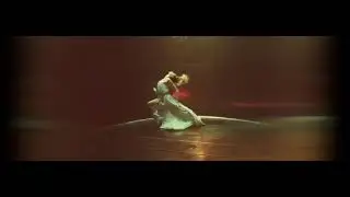 Freediving show. Underwater dance