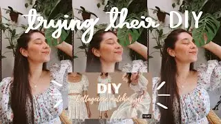 Trying Jess Dang's Sewing Tutorial! | cottage core sewing tutorial