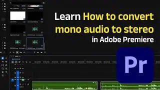 Learn How to convert mono audio to stereo in Adobe Premiere Pro