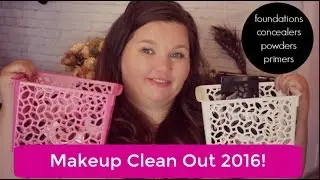 Great Makeup Declutter 2016- Primers, Concealers, Foundations and Powders