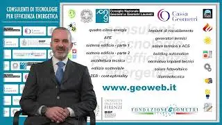 CONSULENTI DI TECNOLOGIE PER L’EFFICIENZA ENERGETICA – INTRODUZIONE DEL PRESIDENTE PAOLO BISCARO