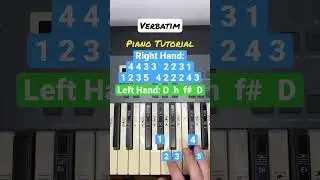 Verbatim Piano Tutorial 🎹 #piano #tiktok