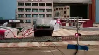 My Walthers Cantiliever Railroad Crossing Signal Set Up For Manual Operation