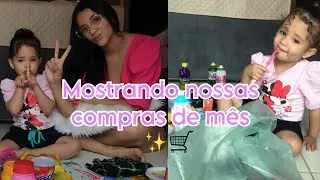 MOSTRANDO MINHAS COMPRAS DO MERCADO 🛒✨