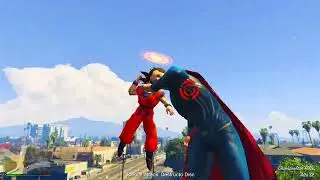 GRAND THEFT AUTO V Goku Vs Super Man #gaming #gta5 #killergamingchannel