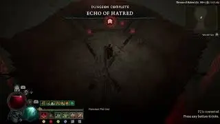 Diablo IV™ Echo of Lilith Vs Black River/Lidless Wall & Starless Skies Bone Spear Necro