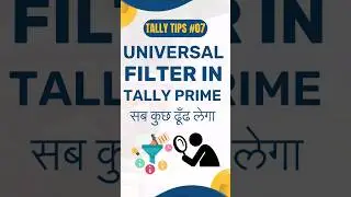 Universal Filter in Tally Prime 🔍 
