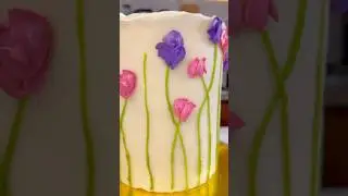 Decoración de pastel con solo 1 duya 