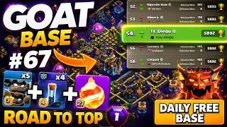 🔥 This Base is a NIGHTMARE in TOP 50 RANKED | FREE TH18 BASE LINK | Daily Ranked Attacks #67