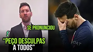 😱 MINHA NOSSA!! MESSI ACABA DE SE PRONUNCIAR APOS A POLÊMICAR CONTRA O PSG