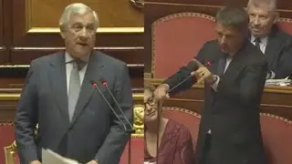 BOTTA E RISPOSTA TRA TAJANI E RENZI IN SENATO