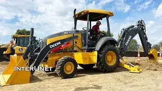 Backhoe John Deere 310 G-Tier Loader Demonstration