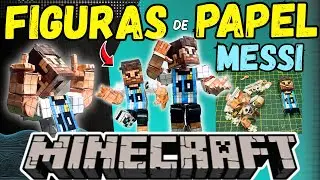 HOW TO MAKE MESSI MINECRAFT VERSION 100% made of paper with more than 30 joints!!