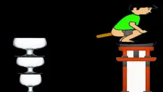 Gagal berenang - kartun lucu - potty men - funny cartoon